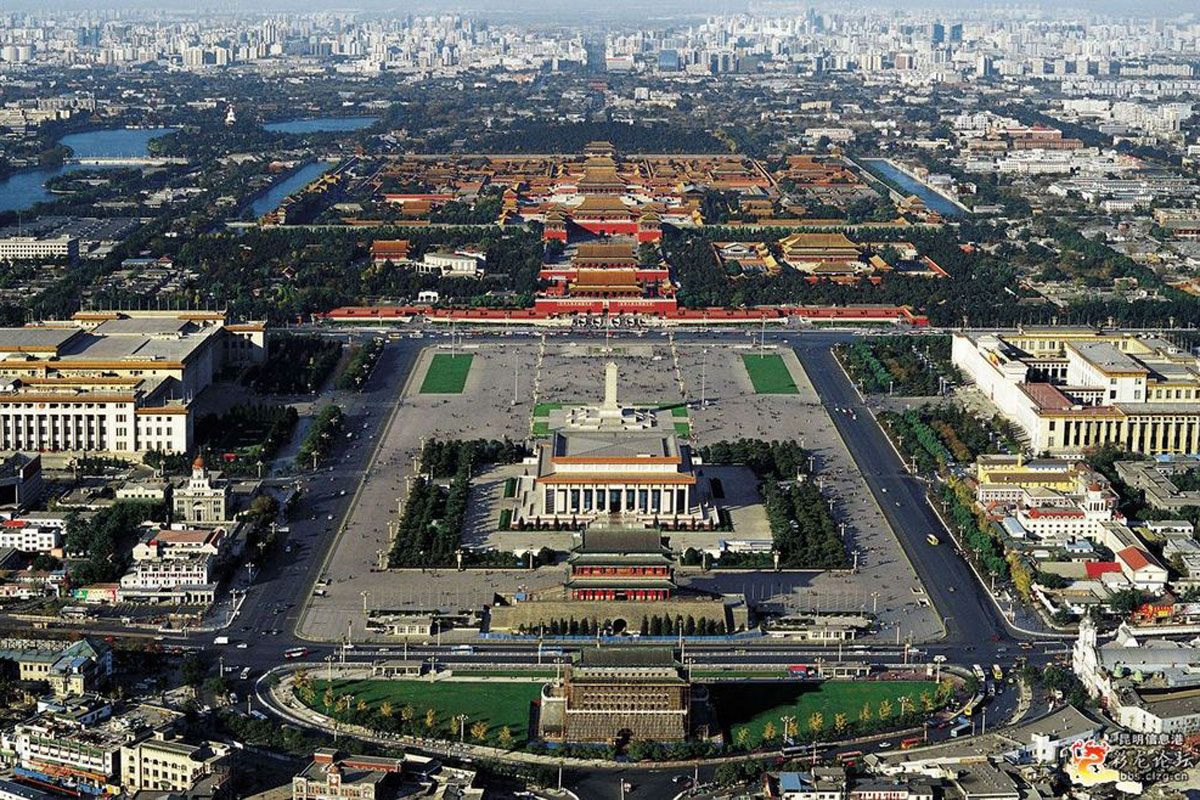 Фото. Площадь Тяньаньмэнь. Пекин.