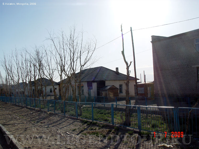 Фотография. Бывшая тополиная аллея ведущая к станции. Все деревья засохли. Фото Е.Кулакова, 2009 год.