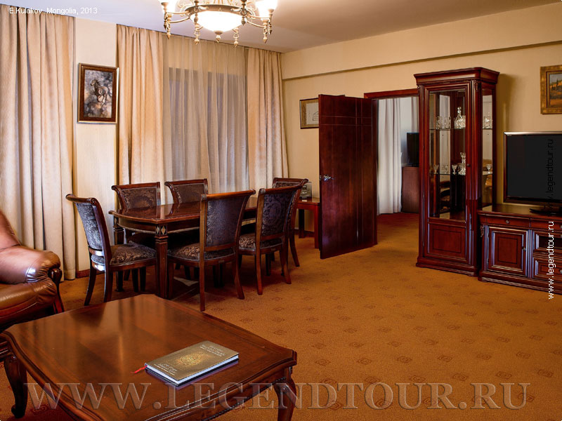 Pictures. Executive Suite. Kempinski hotel Khan Palace 4* in Ulaanbaatar. Mongolia.