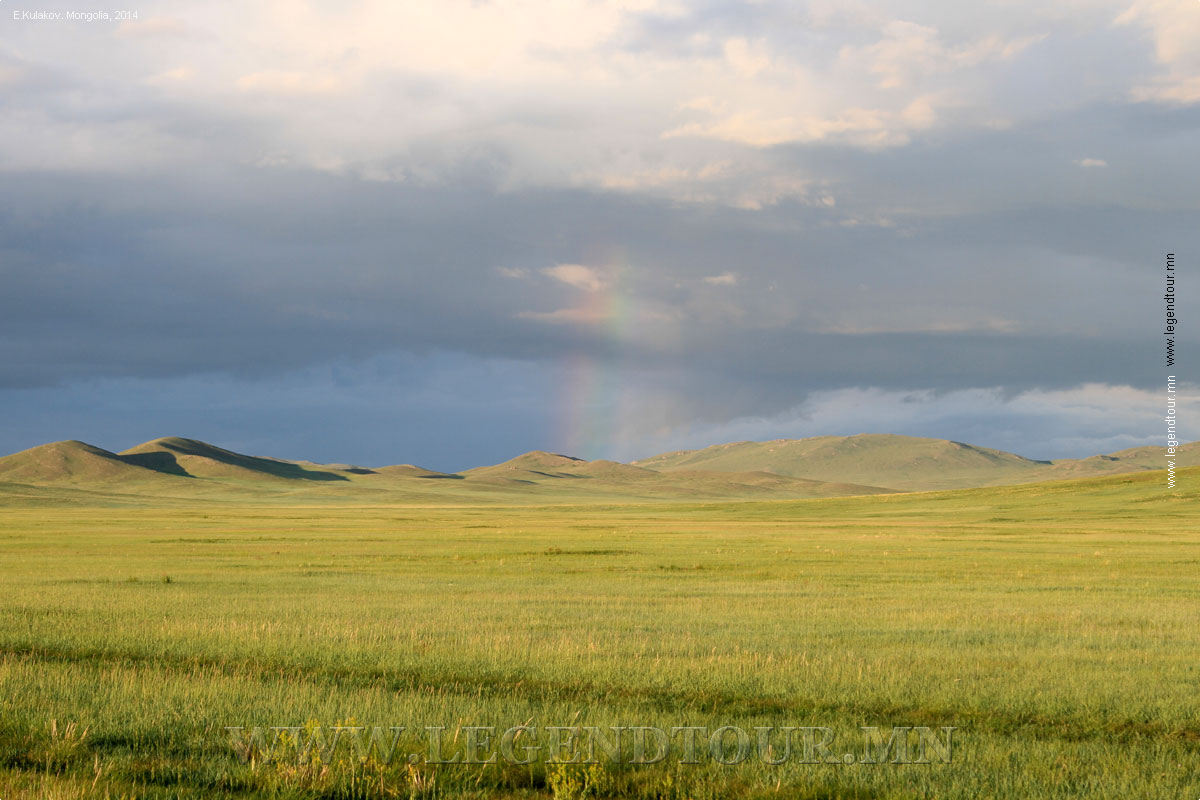 Фотография. Песчаные дюны Ар Бурд Элс. Центральный аймак Монголии.