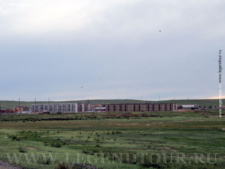 Фотография. Багахангай. Брошенные многоэтажки. Вид с севера (со стороны аэродрома). Фото Е.Кулаков, 2007 год.