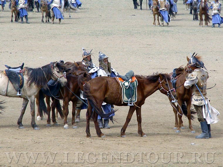 Chinggis Khaans cavalry riders show. Chinggis Khans cavalry riders show.