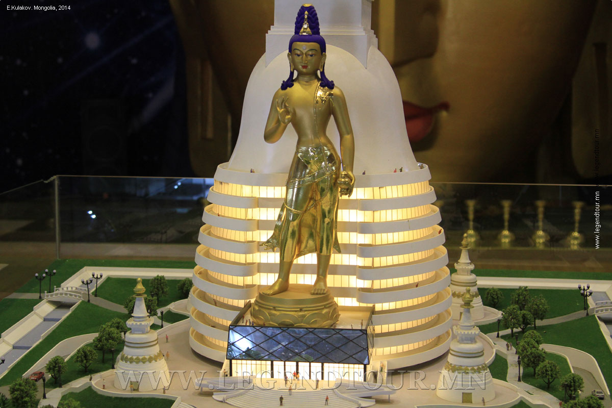 Фотография. Проект строительства храмового комплекса божества Майтреи (или Майдара). 2014 год.