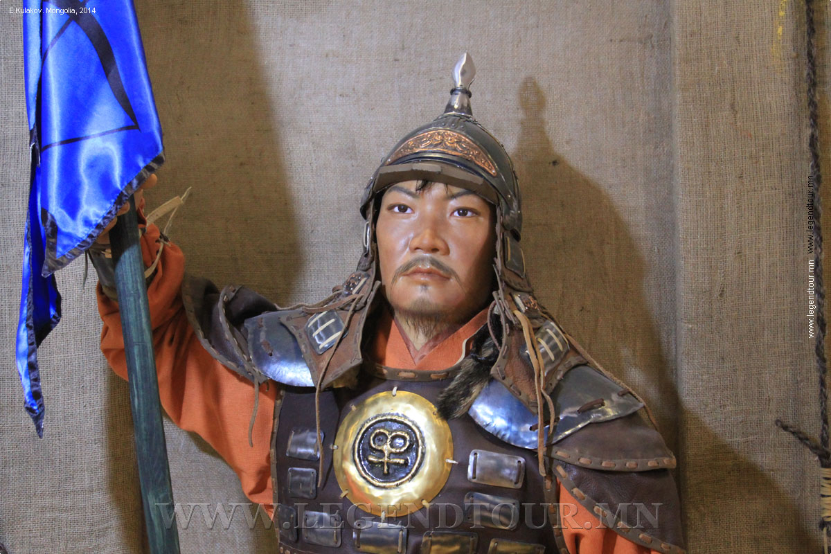 Фотография. Зэв. Как военачальник прославил величие монгольской армии по всему миру. Уникальный и легендарный полководец Зэв, был одним из верных четырех собак Чингис хана. Выставка восковых фигур.