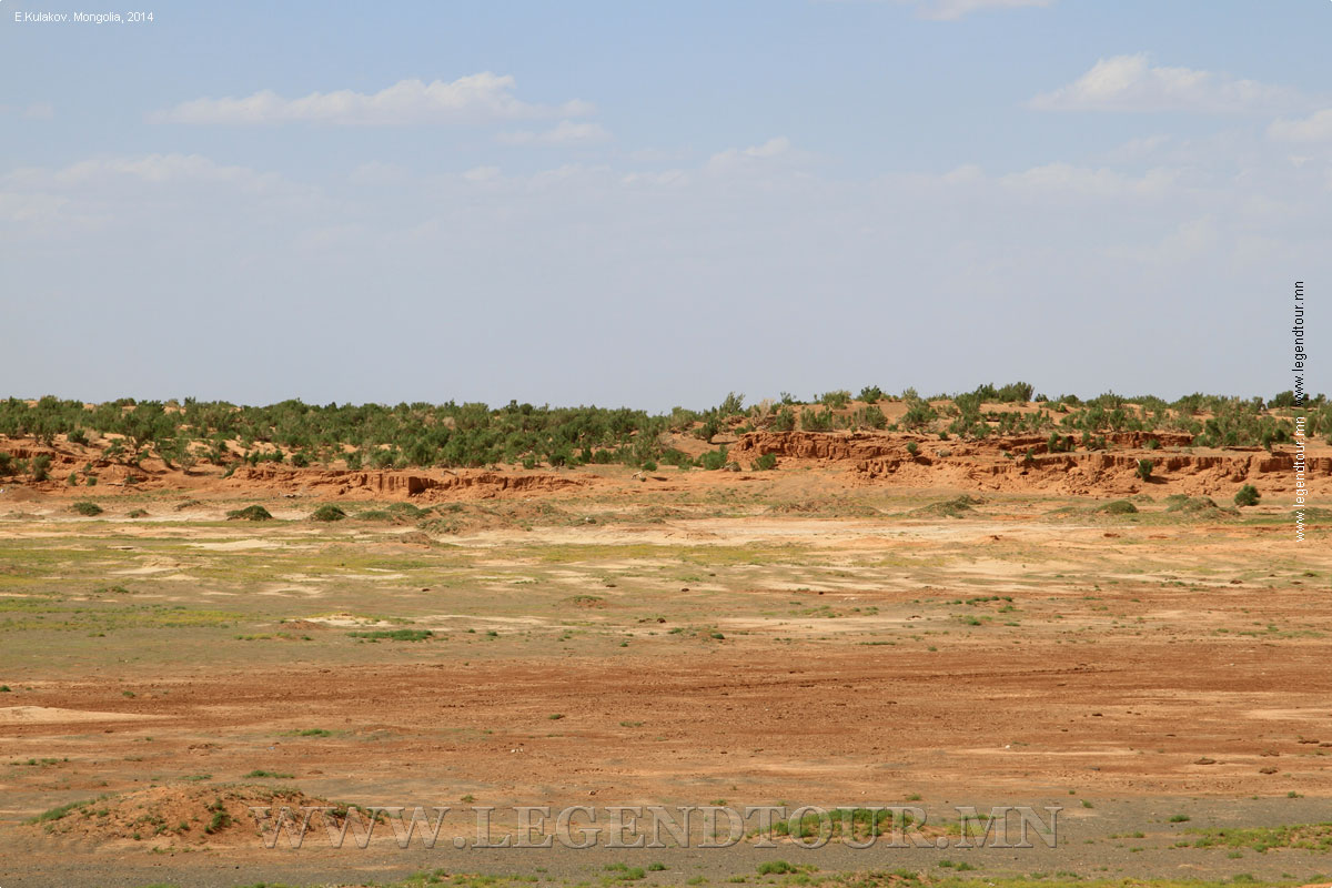 Фотография. Палеонтологическое месторождение Баянзаг.